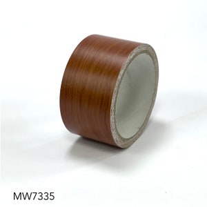 Ruban vinyle adhésifs à grains de bois - Brown Wood MW7335 ( Choisissez votre taille )