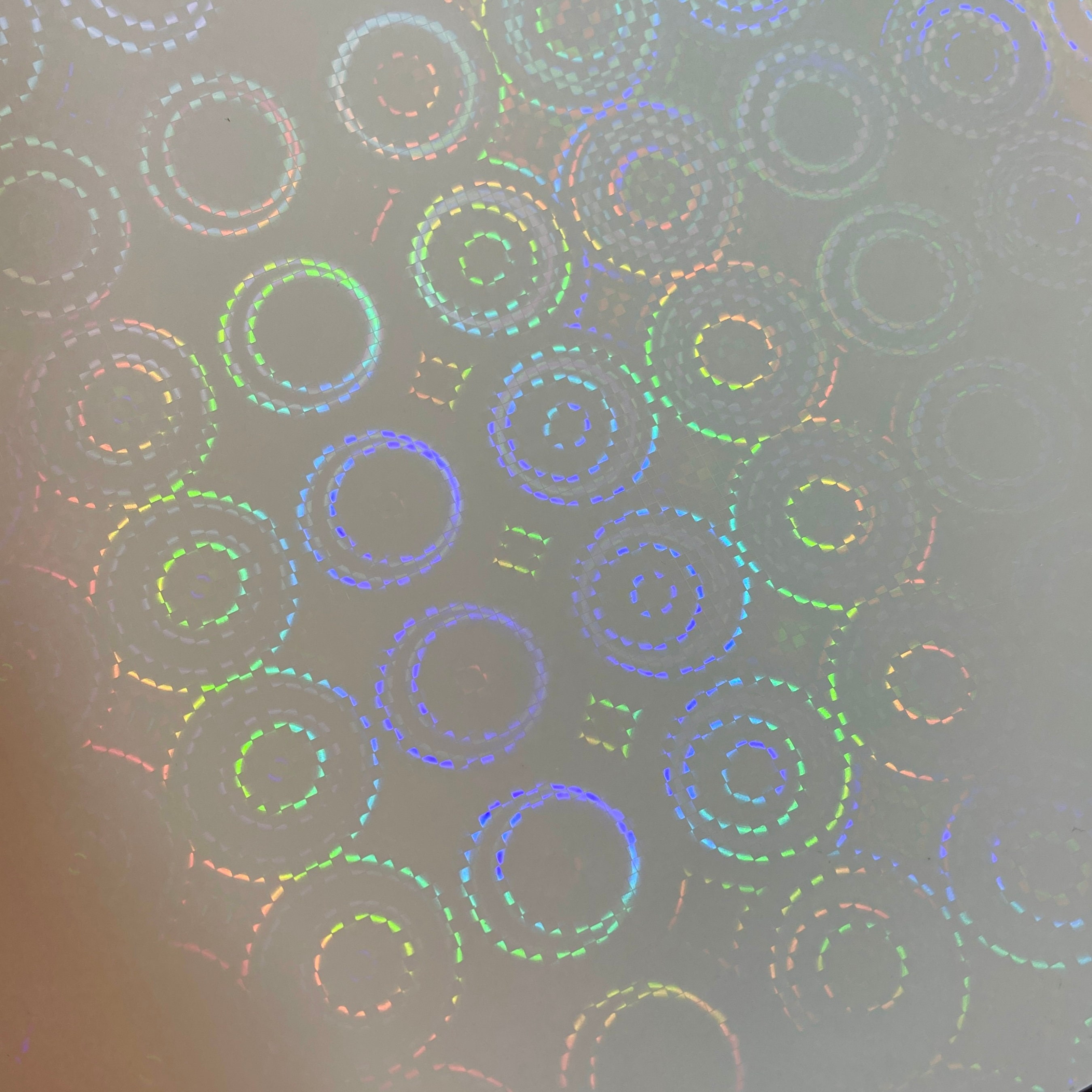 Mini Kreis Transparent Selbstklebende Holografische Folie Wählen Sie Ihre  Menge oder Muster - .de