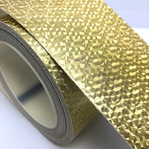 Or 3D Blocs motif Signe Vinyle, Choisissez votre taille