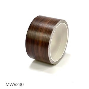 Ruban adhésif en vinyle adhésifs grain de bois - Bois brun MW6230 (choisissez votre taille)