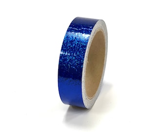 Royal Blue Glitter Tape, Sheet or Roll, High Tack, choose your size