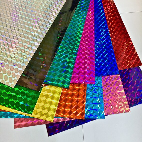 Long-Life Silver Holographic 1//4/" Mosaic PRISM Sign Vinyl 24 inch x 30 feet
