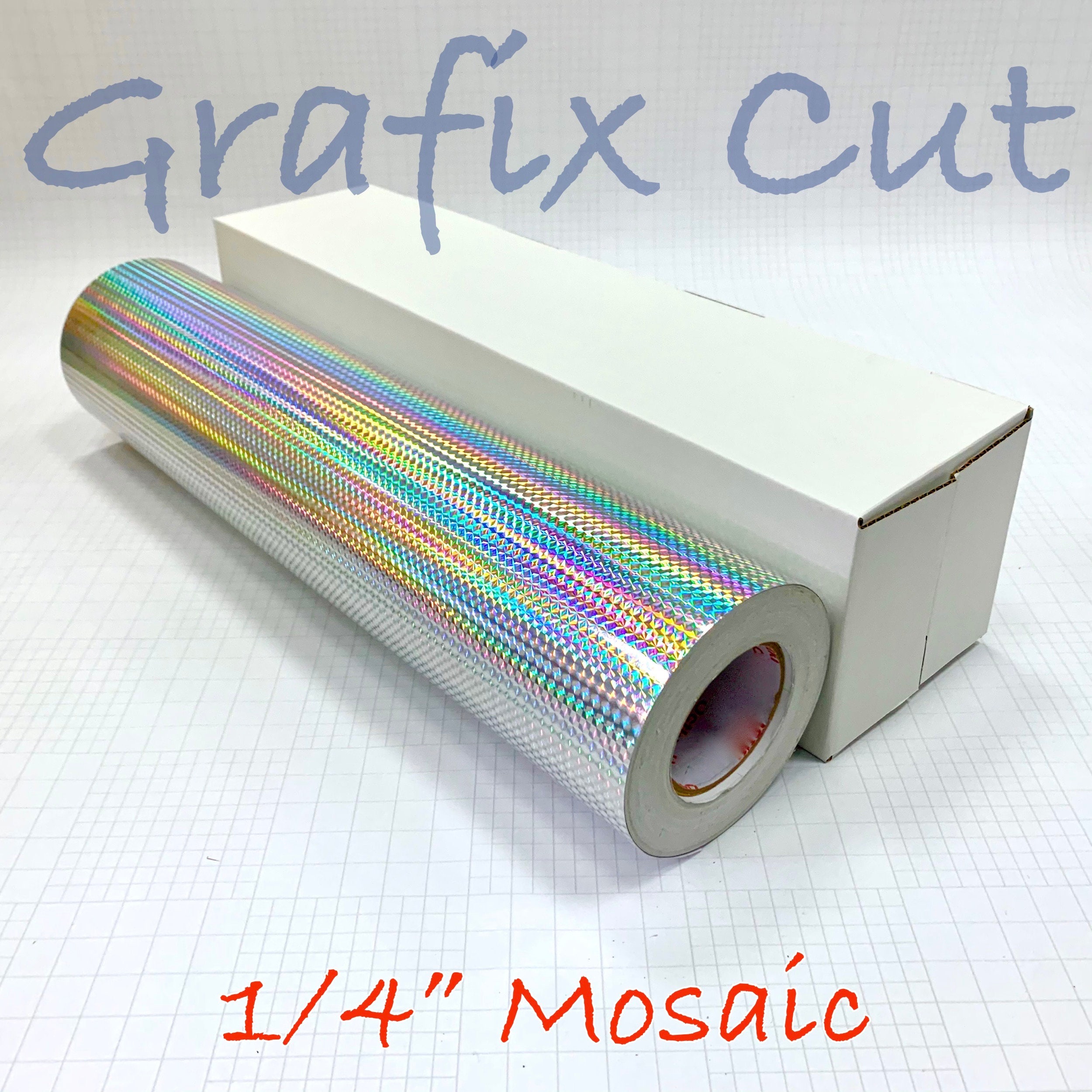 Holographic Prism Sign Vinyl, Free Shipping for USA, Iridescent Vinyl  Mosaic Prism 