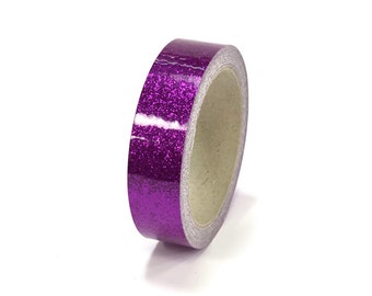 Raspberry Glitter Tape, Sheet or Roll, High Tack, elige tu talla