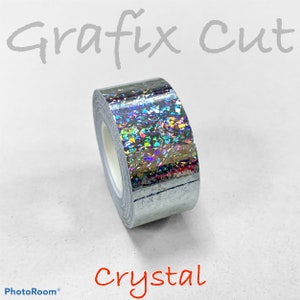 シルバークリスタルホログラフィックテープ、サイズをお選びください、HoloCrystal