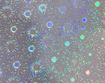 Firework 2 Transparent Self Adhesive Holographic Film | Choose Your Quantity or Pattern |