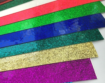 Glitter Flake Schild Vinyl, 3 Blatt, 20x12 zoll, Wähle deine Farben