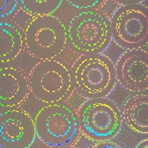 Vierkante ronde transparante zelfklevende holografische film | Kies uw hoeveelheid of patroon |
