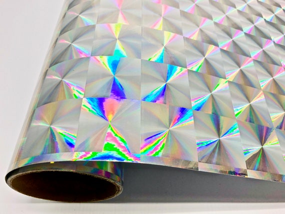 Silver Holographic Craft /& Hobby Cutting Vinyl Film 24/" X 24/"