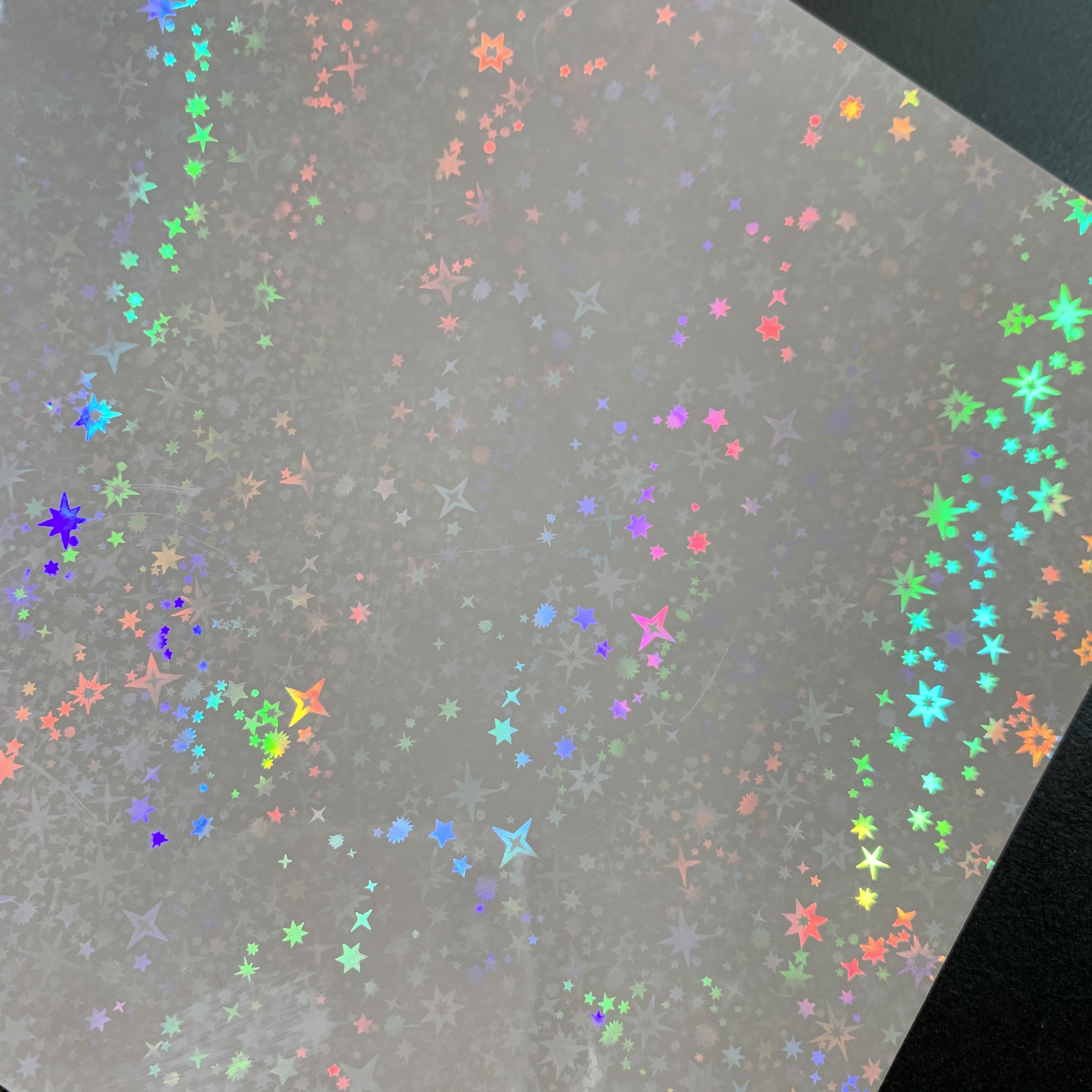 Star I Transparent Self Adhesive Holographic Film | Choose Your ...