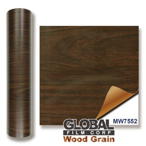 Houtnerflijmen Vinyl - Bruin Hout MW7552 (Kies uw maat)
