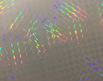 1/4” Mosaic Transparent Self Adhesive Holographic Film | Choose Your Quantity or Pattern |