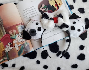 Dalmatische oren, Dalmatische puppy, lapje en geluksoor, Dalmatische hoofdband, Dalmatische oren, Cruella Devil, puppyoren, Cruella