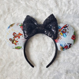 Ready to ship Disney Aulani ears, Aulani custom ears, disney hawaiian ears, chip, Dale, mickey minnie ears, Hawaii disney, RTS