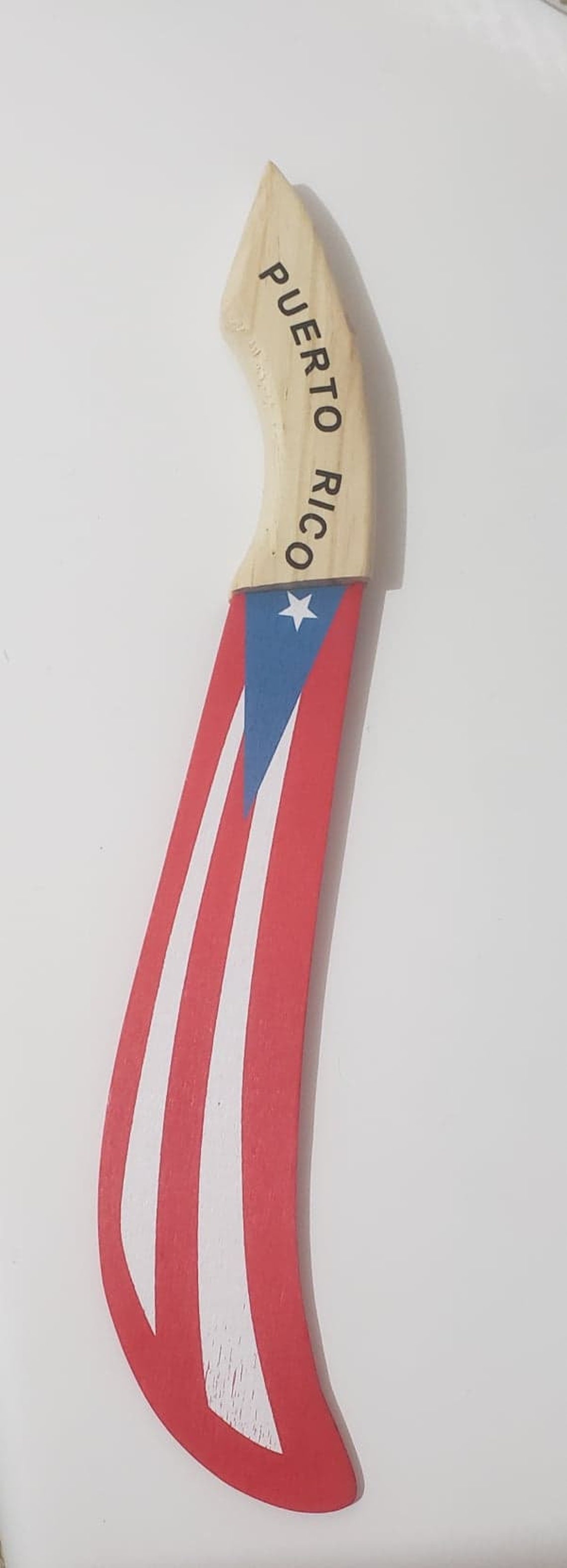 Puerto Rico Flag Machete Material wooden Measure Etsy