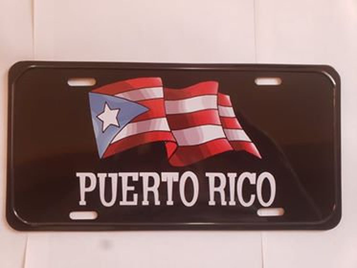 Puerto Rico FLAG 6X12Aluminum license Plate Etsy