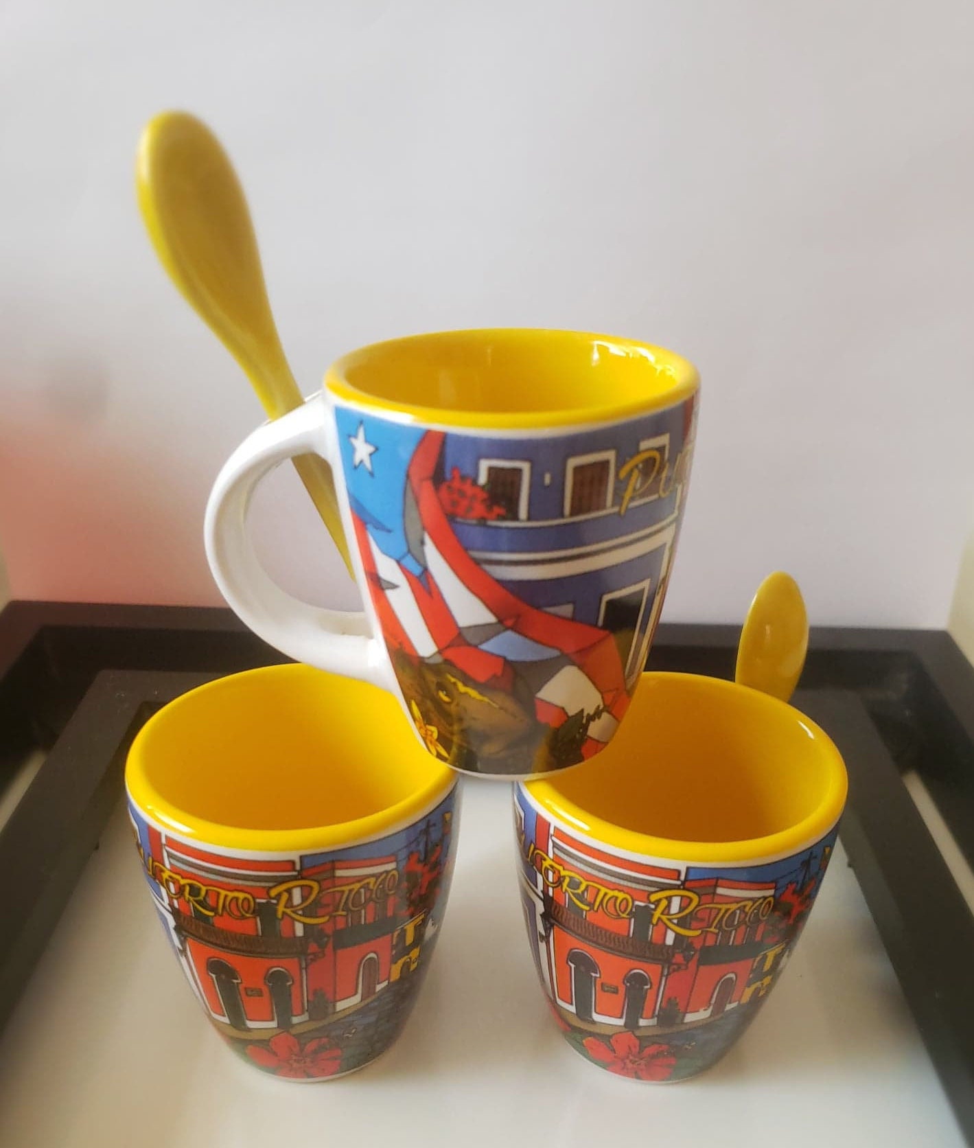 Puerto Rico Coffee Espresso mug &Teaspoon 2 1/2 onz Etsy