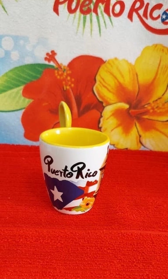 Puerto Rico MINI Coffee Cup with Spoon Handel Ceramics MINI Mug Musical 