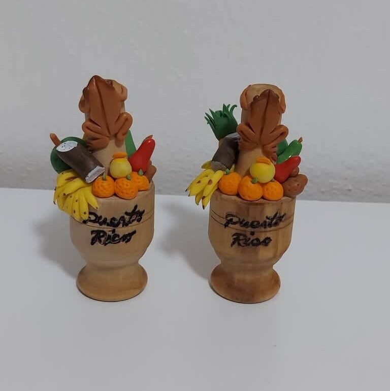 Puerto Rico Handcrafted Wooden Mortar With Fruits in Cold Etsy UK