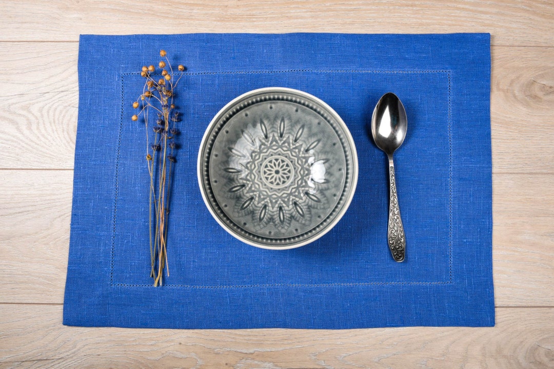 Linen Placemats Natural Placemats Set Linen Placemats Set Etsy UK