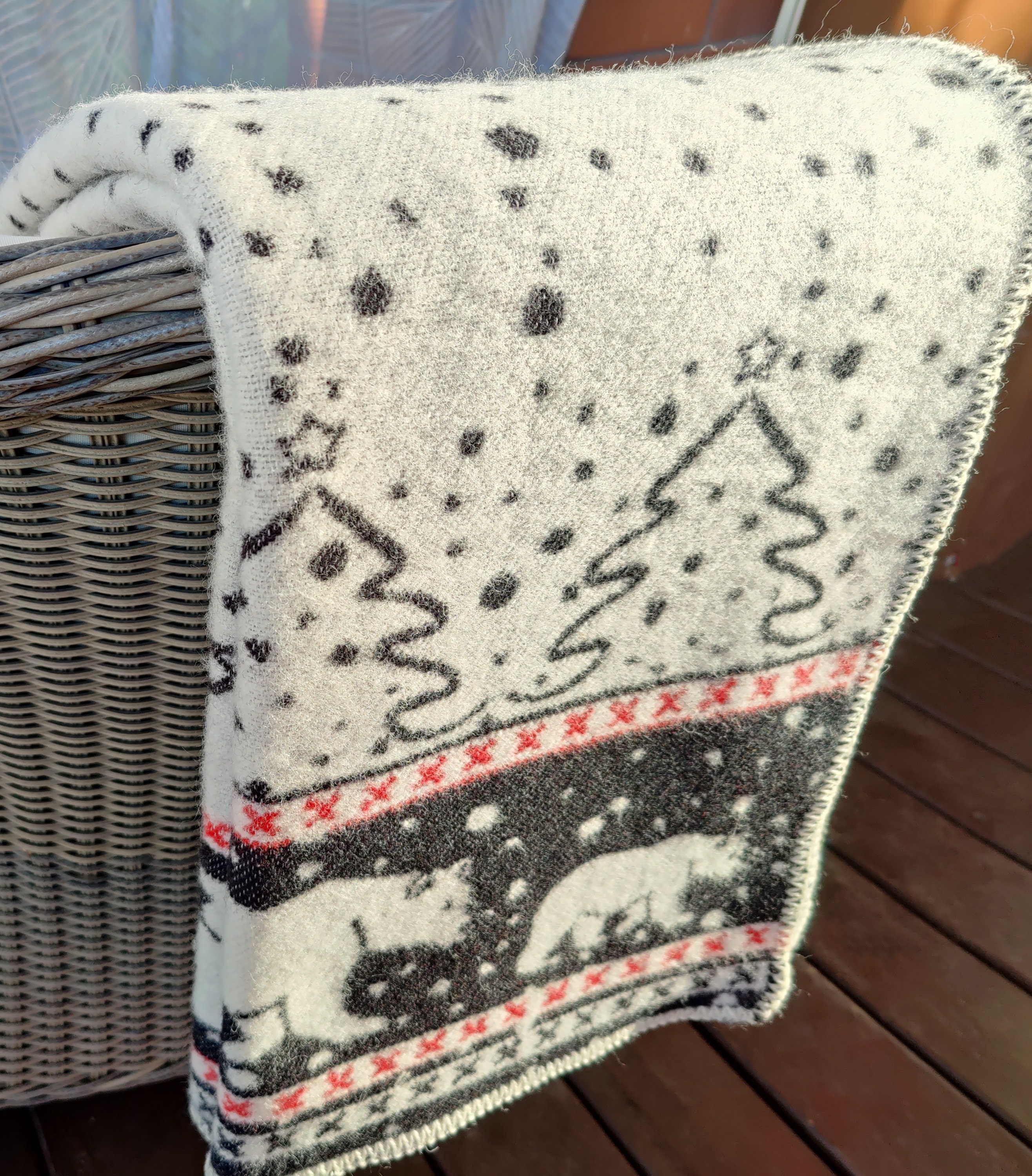 Natural wool blanket high quality warm cozy throw made of 88 Etsy