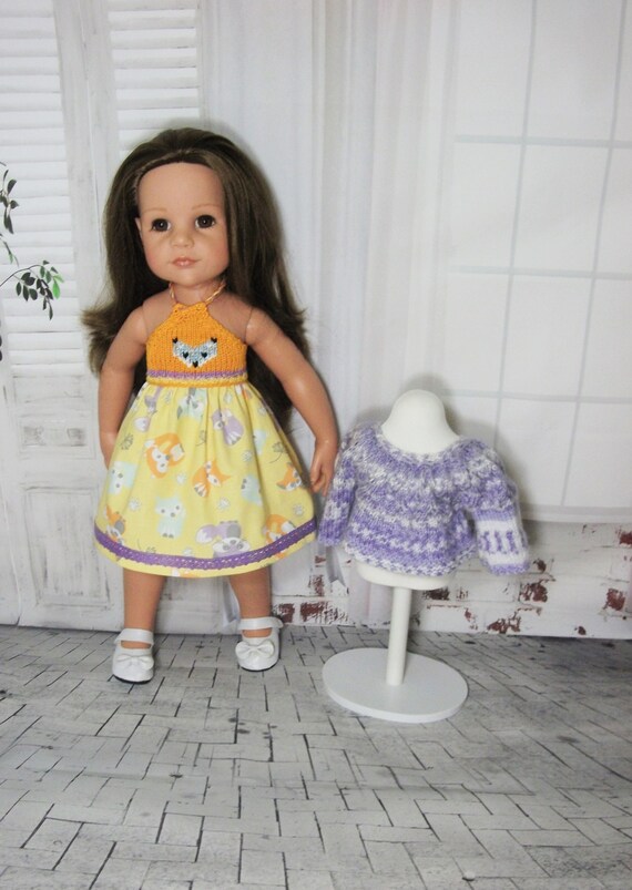 Fiche patron n g27 tuto vêtements crochetés pour poupée hannah de gotz
