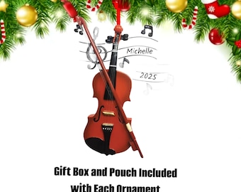 Personalized Cello Ornament - Cello Gift for Cellists, Musicians, Orchestra, Students, Teachers -