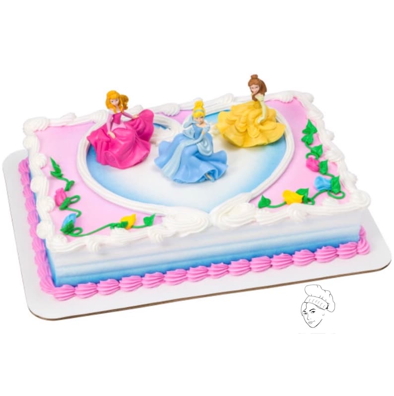 Princess Cake Topper Princess Cake Topper Happy Birthday Etsy