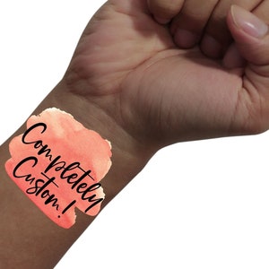 Completely Custom Temporary Tattoos for Parties w/ FREE party print instructions