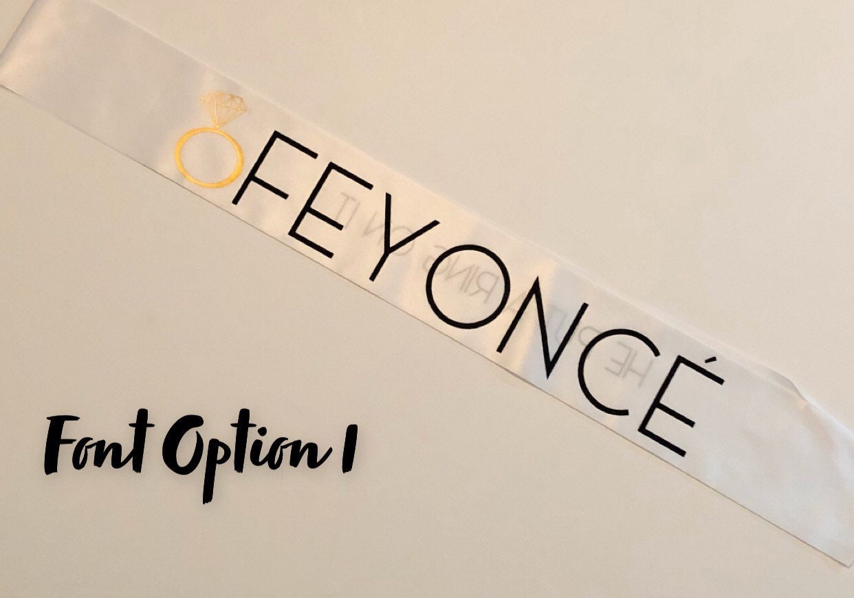 Feyonce Sash for Beyonce/ Feyonce Theme Bachelorette Party- 2 Choices ...