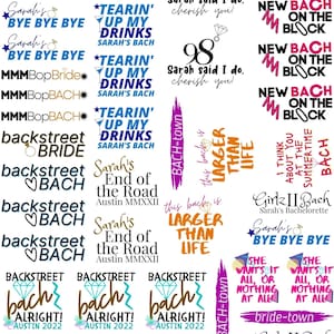 90&#39;s Boy Band Bachelorette Party Temporary Tattoos- w/ FREE party print instructions