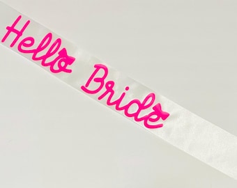 Hello Cat Bachelorette Party Sash- 3 Quote Choices!