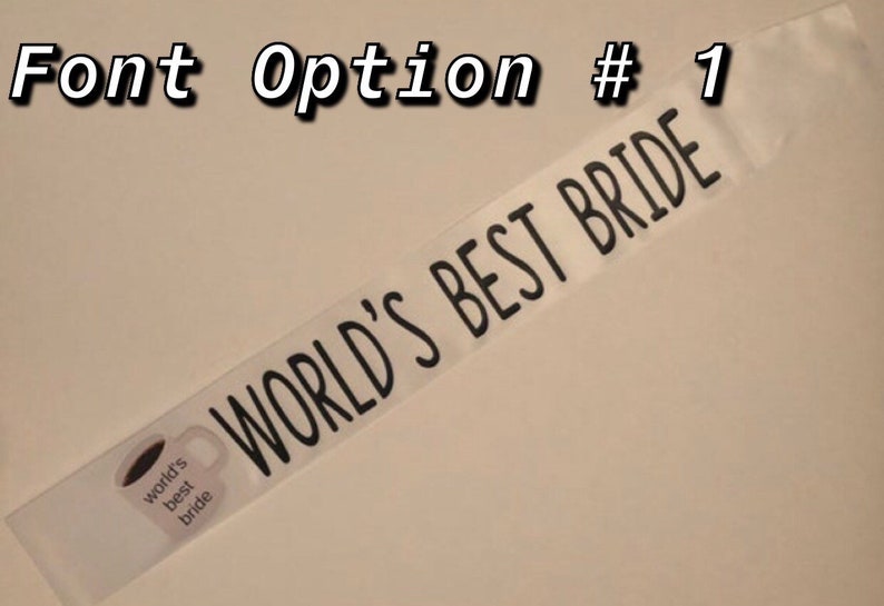 Sash for The Office Themed Bachelorette Party 5 Choices Font #1- Worlds Best