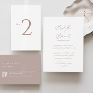 Custom Wedding Stationery Suite | Modern Bespoke Printable Invitations | Personalized Digital Download | Made-to-Order & Ready to Print
