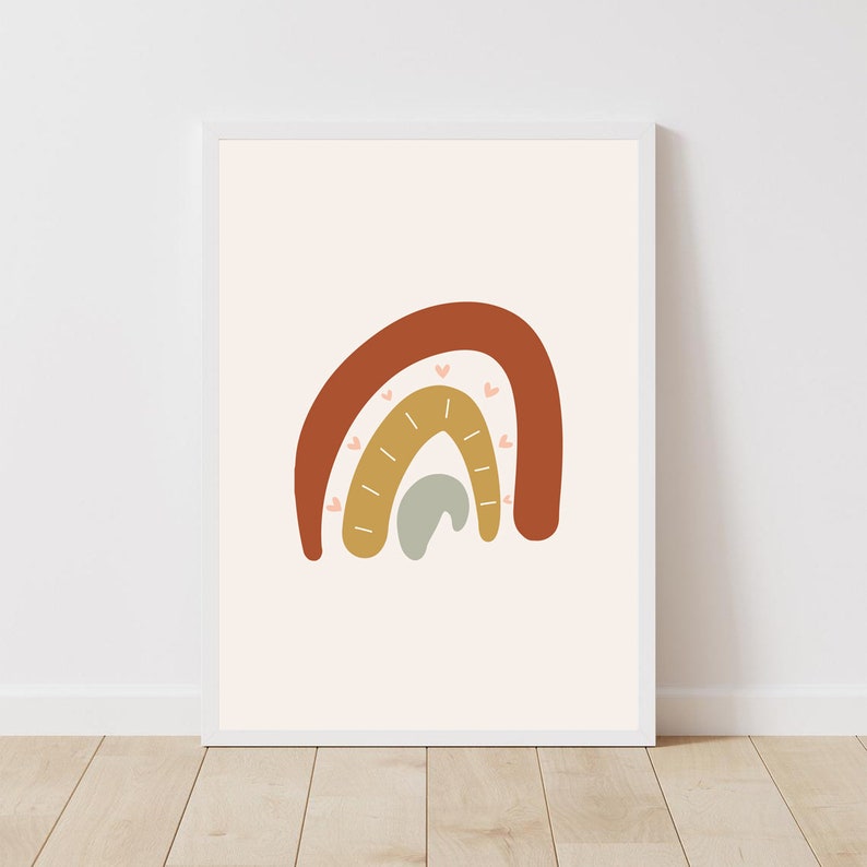 Nursery Set of 3 Boho Gallery Wall For Kids Gender Neutral Nursery Art Modern Nursery Print Trendy Nursery Art Neutral Nursery Art