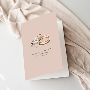 Wedding, Bridal Shower and Engagement Card | Handpainted Watercolour with Sassy, Stylish Lettering | Funny Greeting Cards and Wedding Gifts
