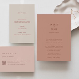 Custom Wedding Stationery Suite | Modern Bespoke Printable Invitations | Personalized Digital Download | Made-to-Order & Ready to Print