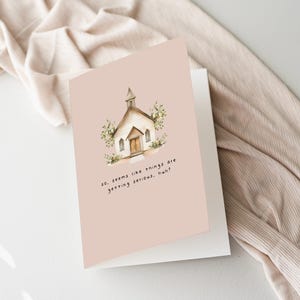Wedding, Bridal Shower and Engagement Card | Handpainted Watercolour with Sassy, Stylish Lettering | Funny Greeting Cards and Wedding Gifts