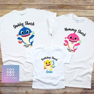 Playeras baby shark cumpleaños sale
