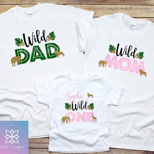 Custom Wild One Birthday Girl T-shirt 
