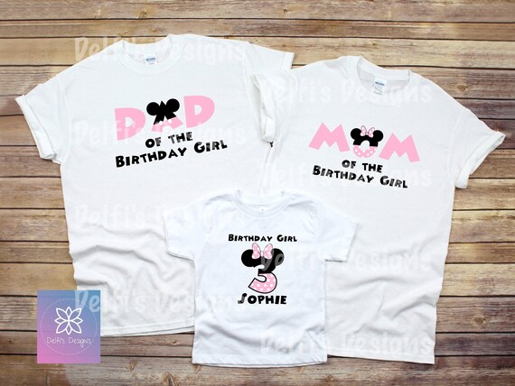 Pink and Black Minnie Mouse Shirt 