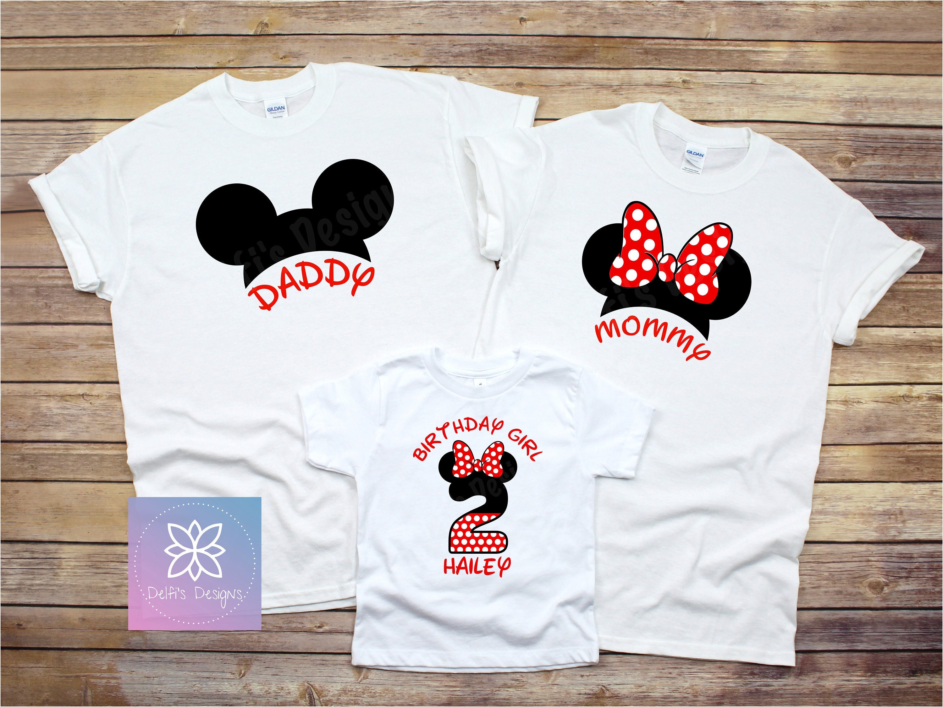 Camisetas de cumpleaños personalizadas de Mickey y - Etsy España