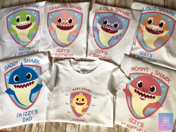etsy baby shark shirt