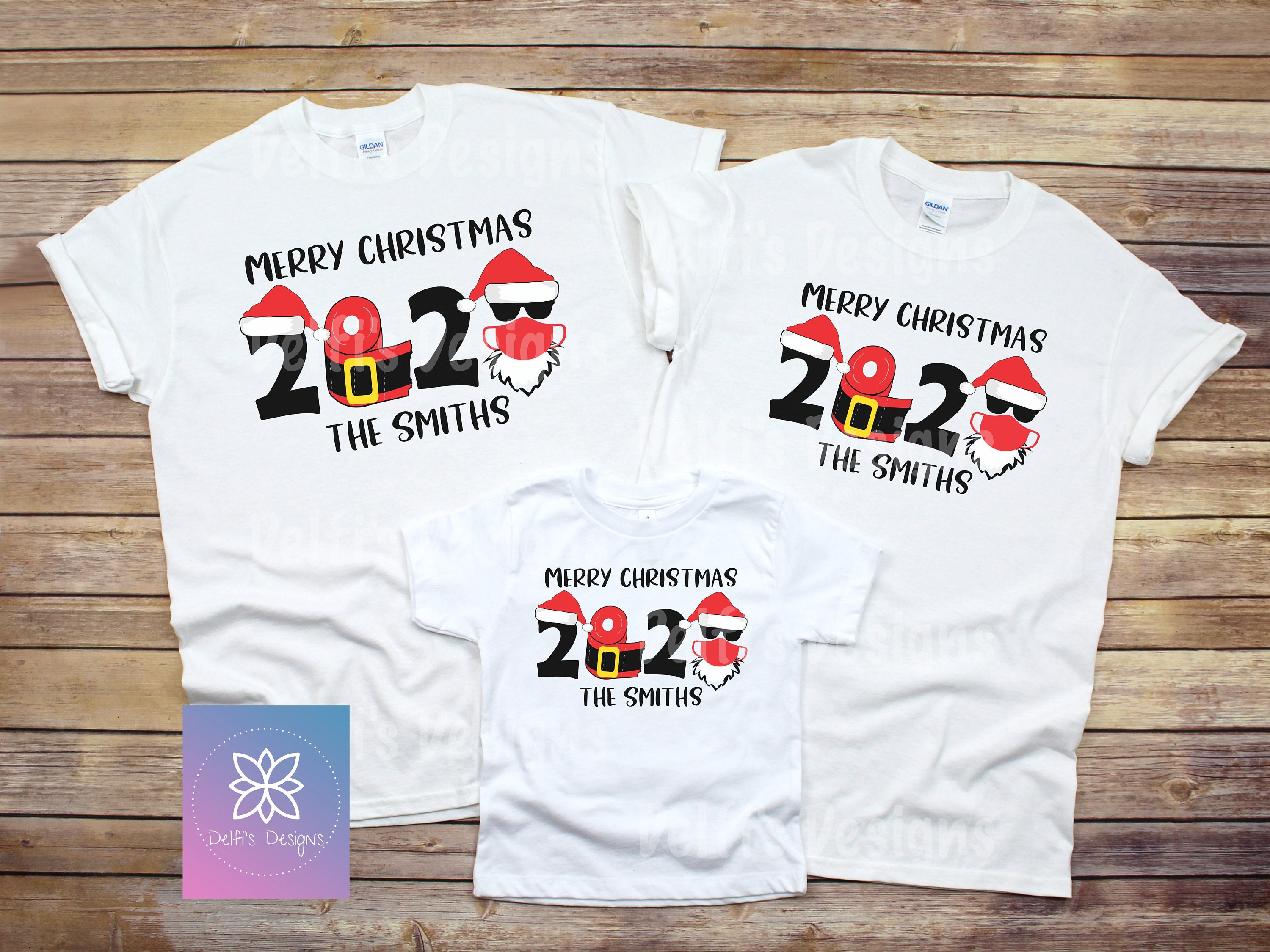 Camisas navideñas familiares personalizadas. Camisas Feliz - España