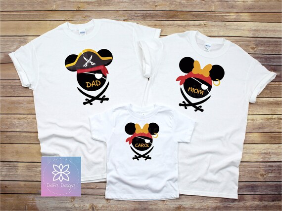 Mickey \u0026 Minnie Pirate Birthday Shirts 