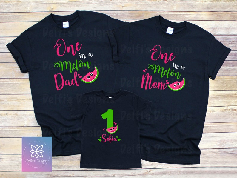 one in a melon parent shirts