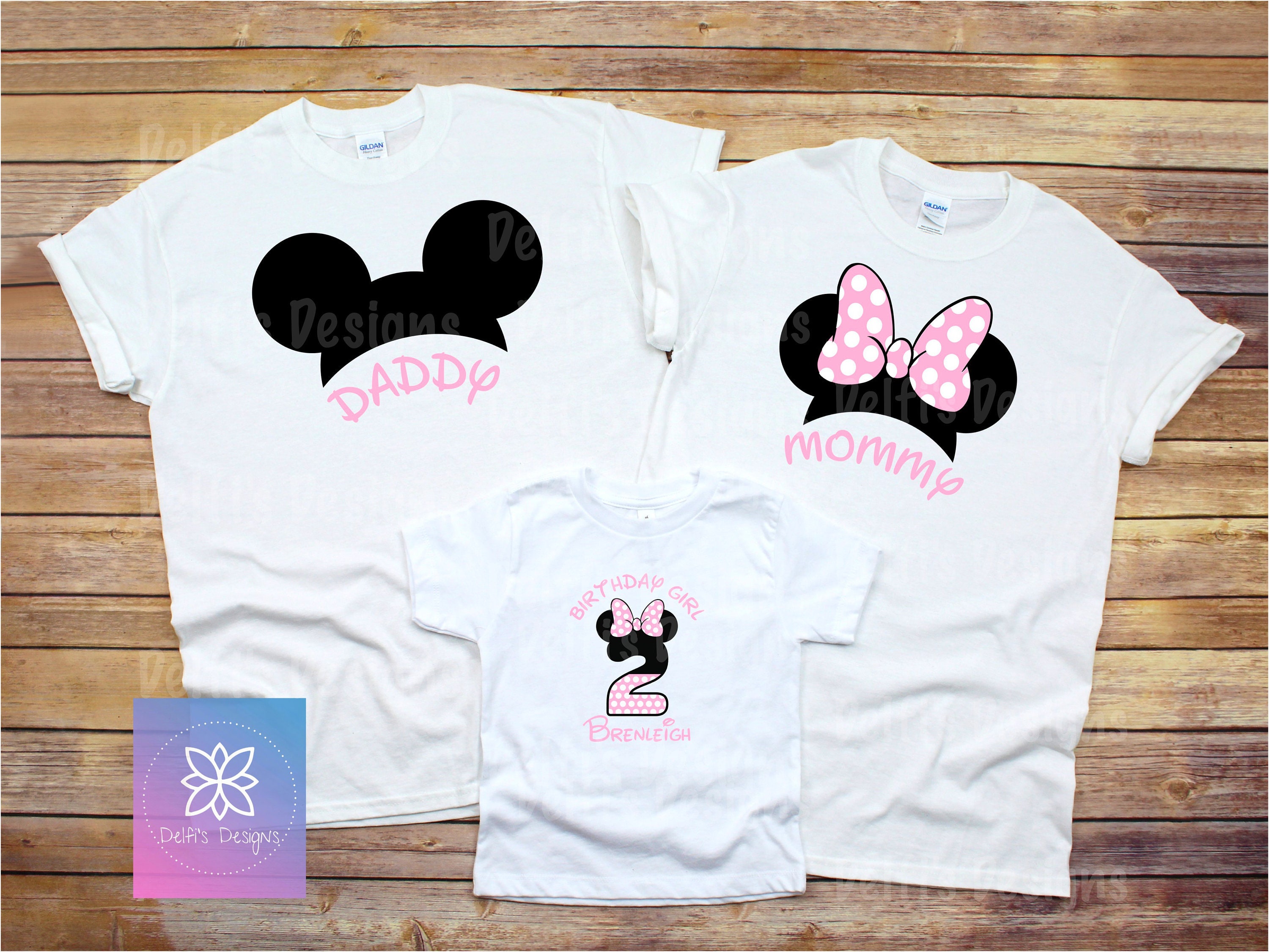 minnie mouse custom birthday shirts