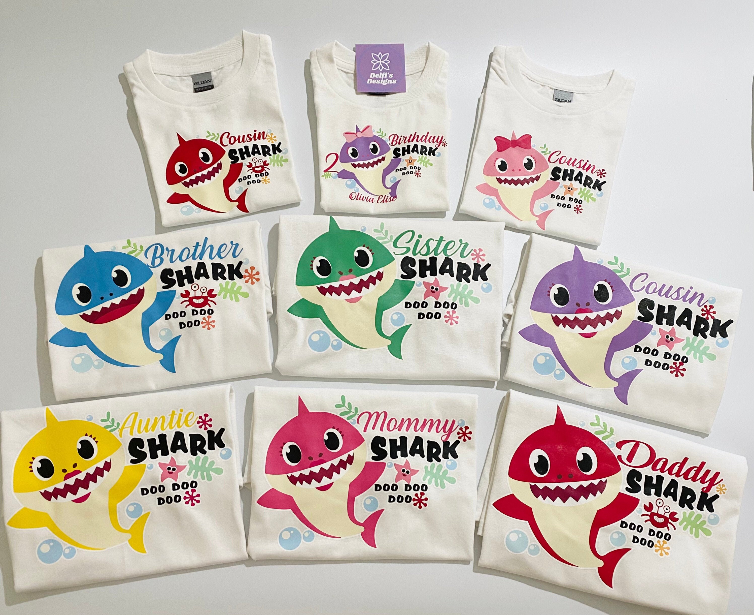 camiseta baby shark familia