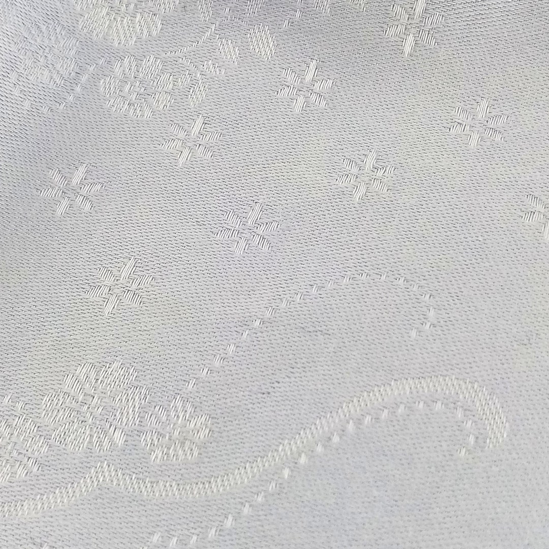 Damask Fabric Light Blue Table Pieces Damask Tablecloth Etsy