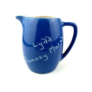 Vintage Devon Ware Pottery Cream Jug, Studio Art Pottery Jug, British pottery, British ceramics, vintage kitchenalia, 3.8 inch